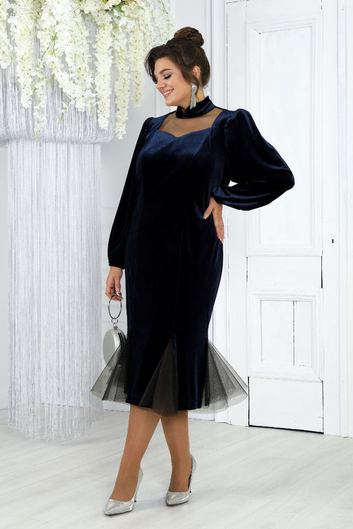 Платье Ninele 7431-Р темно-синий - Mira fashion фото 36