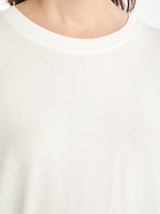 Bisiklet Yaka D?z K?sa Kollu Kad?n Ti??rt - Waikiki фото 3