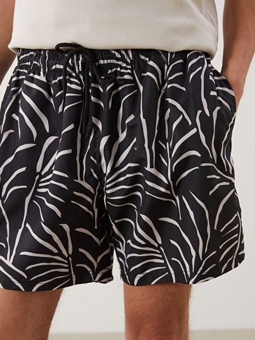 K?sa Boy Desenli Erkek Deniz ?ortu