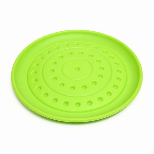 Фрисби НЛО , 18,6 см, жесткая термопластичная резина, зелёный - Пижон фото 6