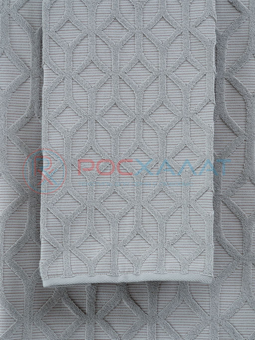 Махровое полотенце жаккардовое Полоса Ария льняной ПМА-6595 (299) 70х140