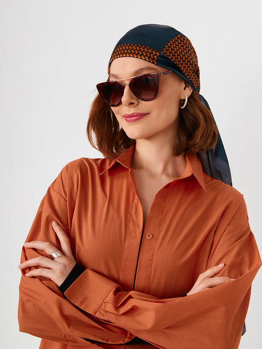 Большой, мягкий, тонкий и очень нежный двусторонний палантин с рисунком - Tantino фото 13