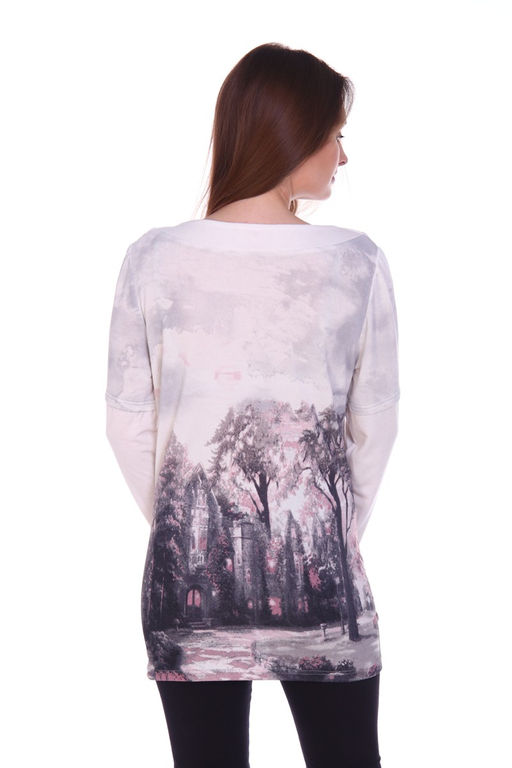 249 Туника "Сиреневая ромашка"