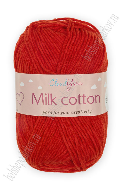 Пряжа Milk cotton 50 гр (10 шт) SF-7848, красный