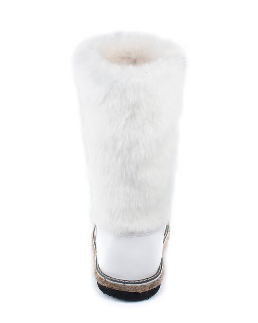 Унты женские на войлочной подошве., Белые.Молния