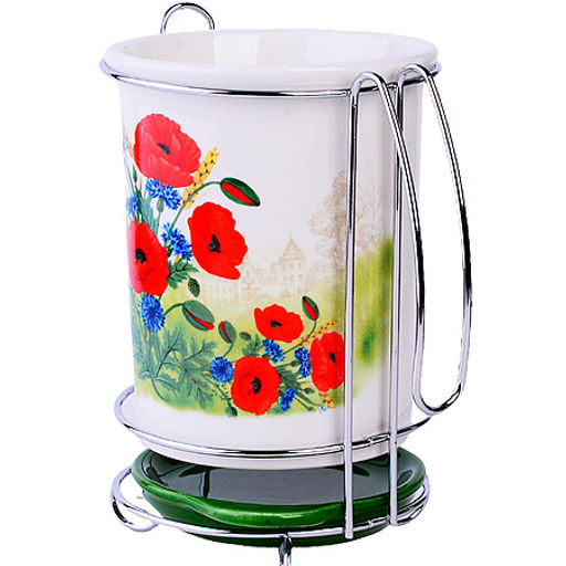 60286 Подставка для столовых приборов Цветущие Маки дол/жел LR (х24) - Mayer&boch фото 2