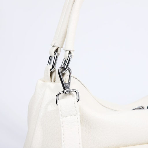 Сумка-тоут на молнии, 3 наружных кармана, цвет белый - Simaland фото 5