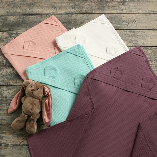 Детский вафельный уголок Экономь и Я 90х90 см, пудра,100% хлопок, 200 г/м2  фото 2