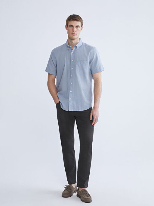 Regular Fit K?sa Kollu Erkek G?mlek