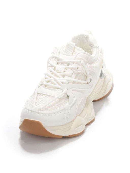 05-6035-7 WHITE Кроссовки женские (искусственные материалы) - No name фото 5