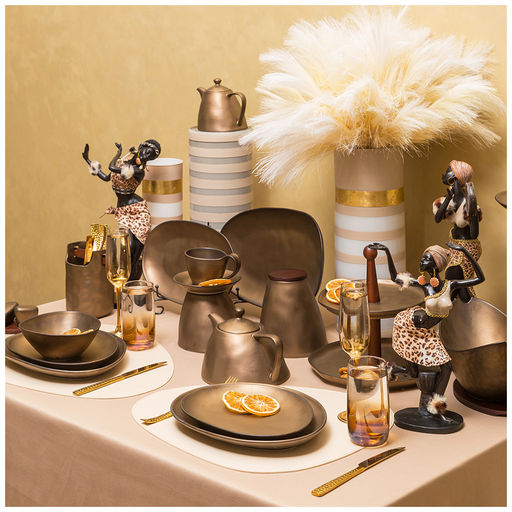 БАНКА ДЛЯ СЫПУЧИХ BRONCO BRONZE 14,5*14 СМ 1300 МЛ  фото 6