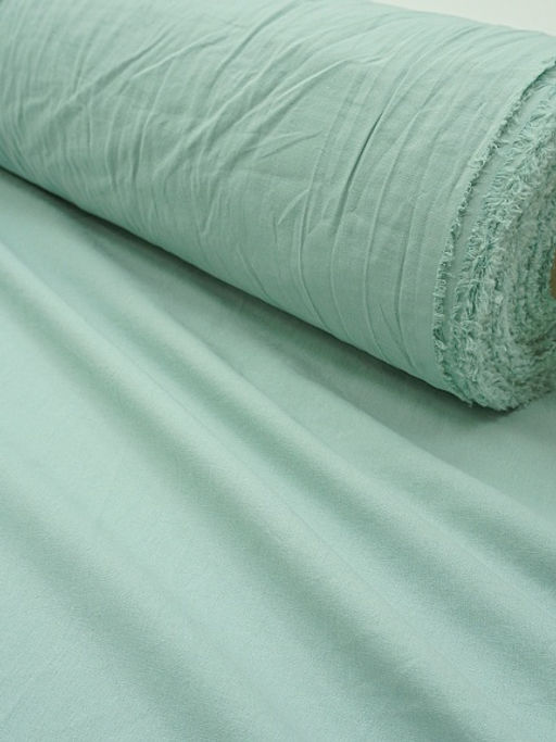 Вареный (стираный) хлопок цв.Св.голубой мох, ш.2.5м, хлопок-100%, 115гр/м.кв - Купава фото 2