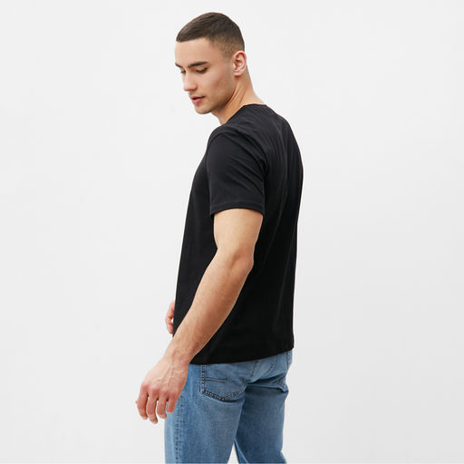 Футболка мужская MINAKU с фирменным принтом цвет чёрный, р-р 54