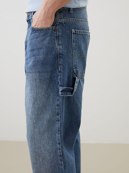 Baggy Fit Erkek Jean Pantolon