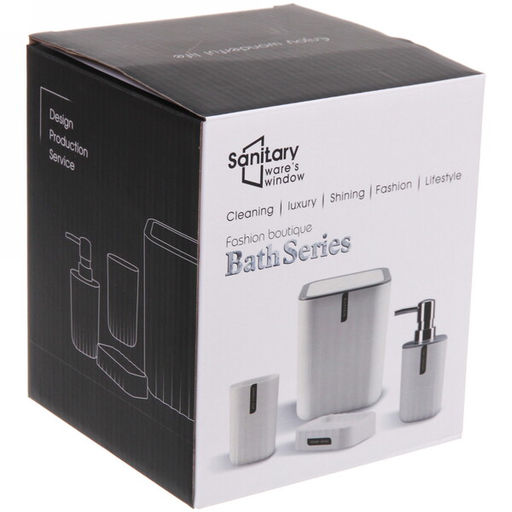 Набор для ванной из 4-х предметов "Жемчуг"