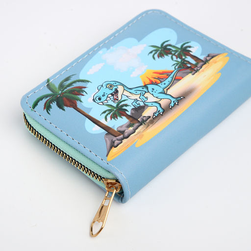 Кошелёк детский Выбражулька «Дино», на молнии, голубой