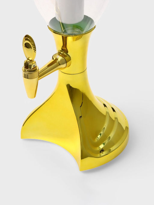 Башня пивная MonlinGold, колба 3 л, ёмкость для льда, подсветка, пластик, золотистый - Simaland фото 6