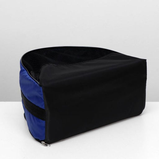 Сумка - переноска для животных, оксфорд, 36 х 17 х 25 см, синяя - Пижон фото 6