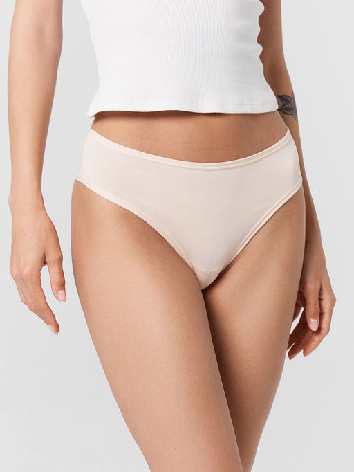 Трусы женские бразилиана мультипак (3шт.) в бежевом цвете - Mark formelle фото 2