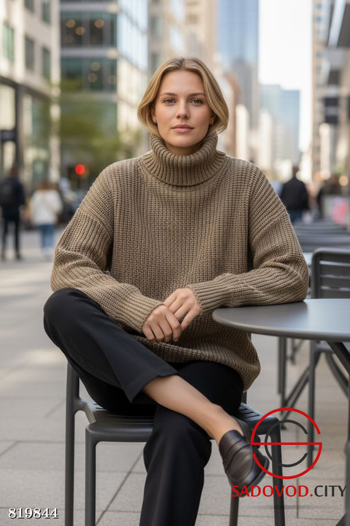 Свитер вязаный оверсайз