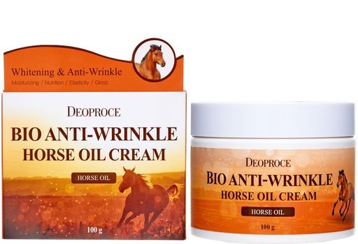 DEOPROCE  Крем для лица против морщин BIO ANTI WRINKLE HORSE OIL CREAM  фото 2