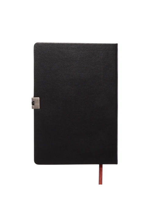 Ежедневник недатированный А5, 80 листов, обложка ПВХ, с хлястиком, чёрный