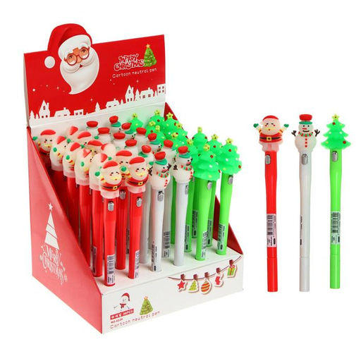 Цена за 36 шт. Ручка гелевая Calligrata Новый год, неавтоматическая, светящаяся, чёрные чернила, 0,5 мм, подарочная, МИКС - Simaland фото 5