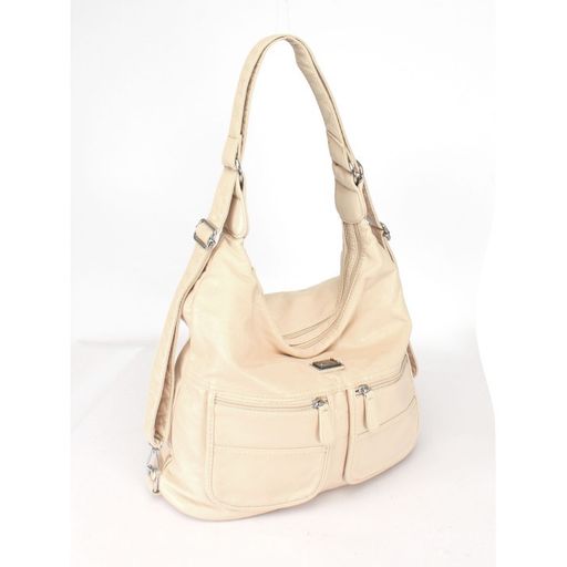 Сумка женская искусственная кожа Guecca-8615 (рюкзак-change), 2отд, бежевый SALE 243867