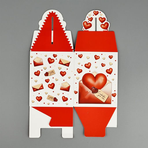 Цена за 2 шт. Коробка сборная Любовное послание 9?11?9 см