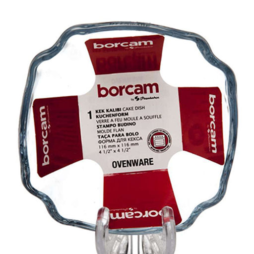 "Боркам (Borcam)" Форма для кекса стеклянная жаропрочная 11,6х11,6см, волнистая, Pasabahce (Турция)