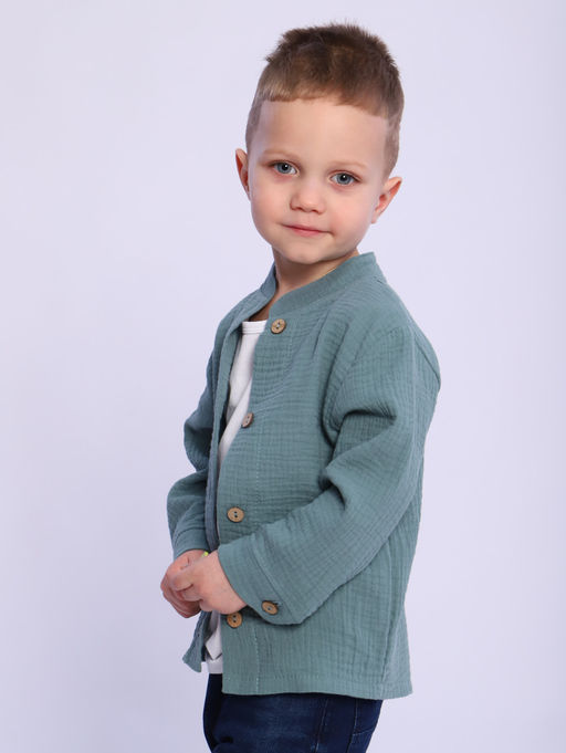 РБ016 Рубашка Муслин (фисташковый) - Милаша фото 15