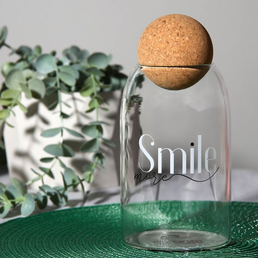 Банка для хранения сыпучих продуктов и круп Smile, 700 мл - Дорого внимание фото 2