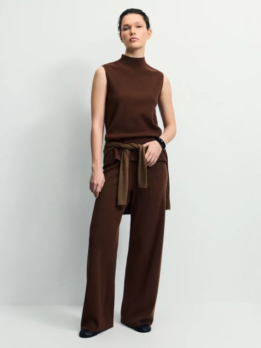 Прямые трикотажные брюки из вискозы / Zarina