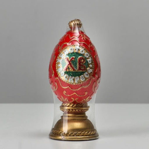 Свеча пасхальная большая Яйцо ХВ, 6,5х15 см, 195 гр - Simaland фото 2