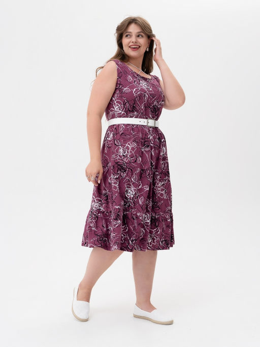 Сарафан( платье) с ярусной юбкой хлопок 100% - Binita фото 8