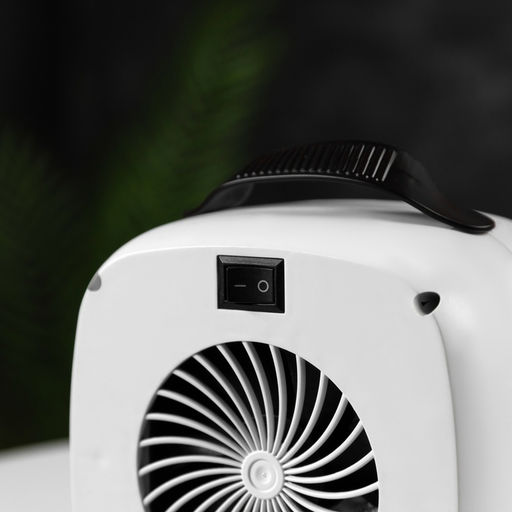 Мини тепловентилятор настольный LTO-01, 500 Вт, 4 м², от сети, белый