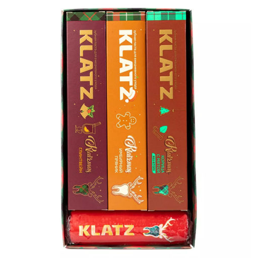 Набор Зубная паста Глинтвейн+Корица с мятой+Имбирный пряник+Рождественская свеча ЭХ99989430032 - Klatz фото 5