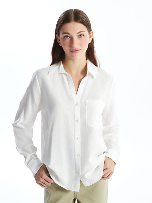 D?z Uzun Kollu Arm?rl? Kad?n G?mlek