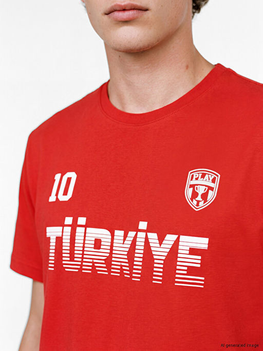 T?rkiye Bask?l? Erkek ?ortlu Pijama Tak?m?