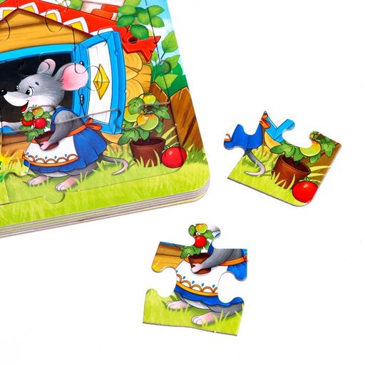 Книга картонная с пазлами Теремок, 12 стр. - Буква-Ленд фото 3