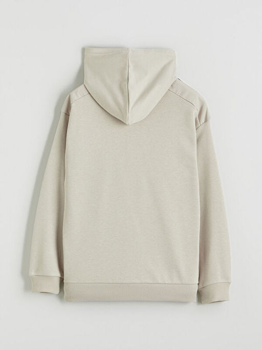 Kap??onlu Erkek ?ocuk Fermuarl? Sweatshirt