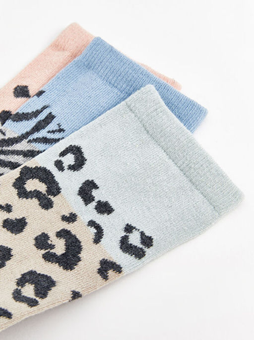 Desenli Kad?n Soket ?orap 3l?