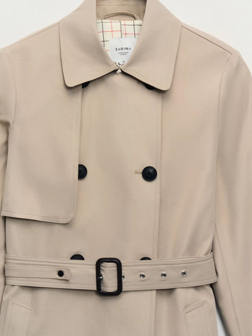 Плащ с поясом ZR2604102207-62 / Zarina  фото 3