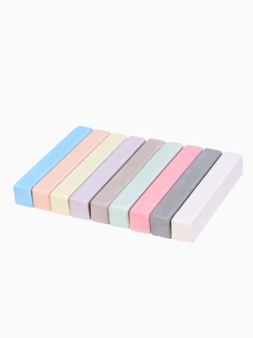 Мелки цветные школьные набор 3 шт. по 9 мелков Смешарики, прямоугольные  фото 9