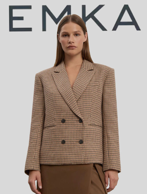 EMKA // Двубортный жакет прямого кроя фото 8