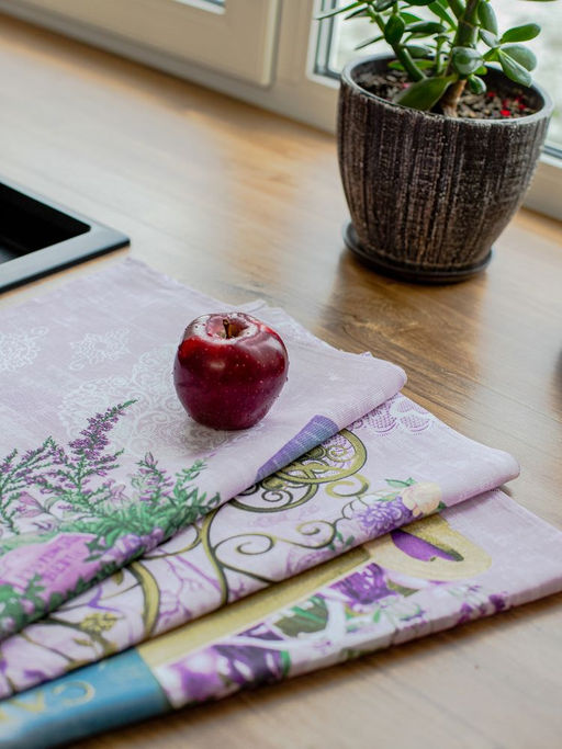 Комплект полотенец 48*60 см, 3 шт., рогожка (Лавандовый прованс) - Ивановотекстиль фото 8