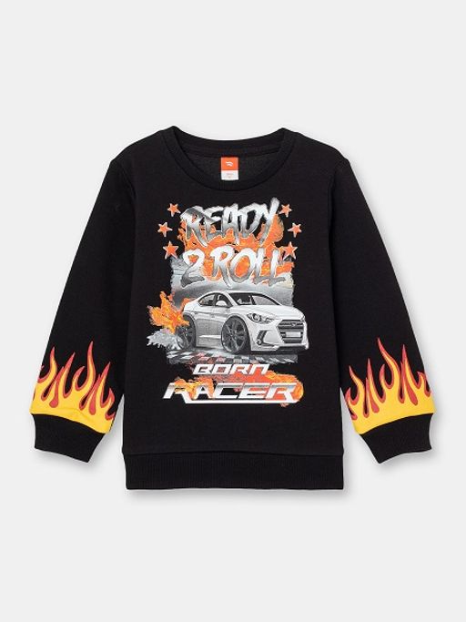 CRB wear/CSKB 63011-22-301 Джемпер модель свитшот для мальчика, черный/Ex.Cherubino