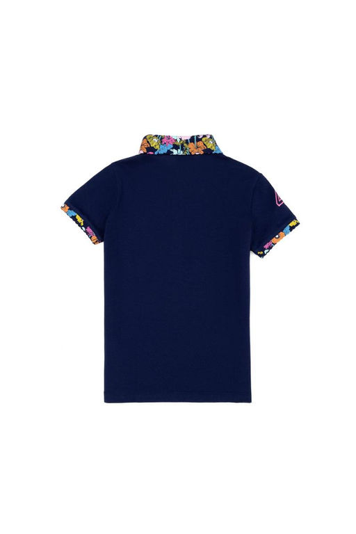 Темно-синяя базовая футболка для девочек - U.s. polo assn фото 6