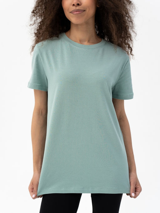 Футболка хлопок 95%, лайкра 5%,фисташковая - Binita фото 4