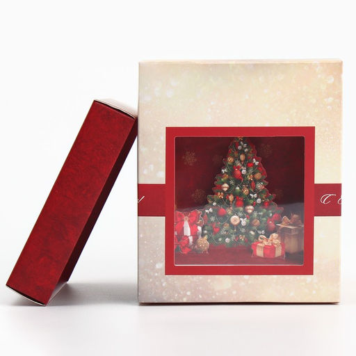 Коробка складная с 3D эффектом С Новым годом, ёлочка, 11 х 11 х 13 см - Дарите счастье фото 11